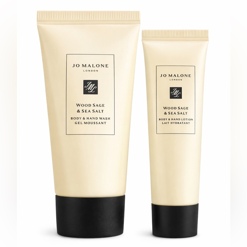 Jo Malone Cream & Black Wood Sage & Sea Salt Body Wash Duo